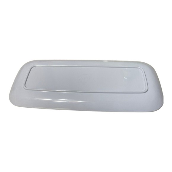 Beautiful Merritt Melamine Holiday Serving Tray Snow White Floral Cardinals 15" - Picture 4 of 6